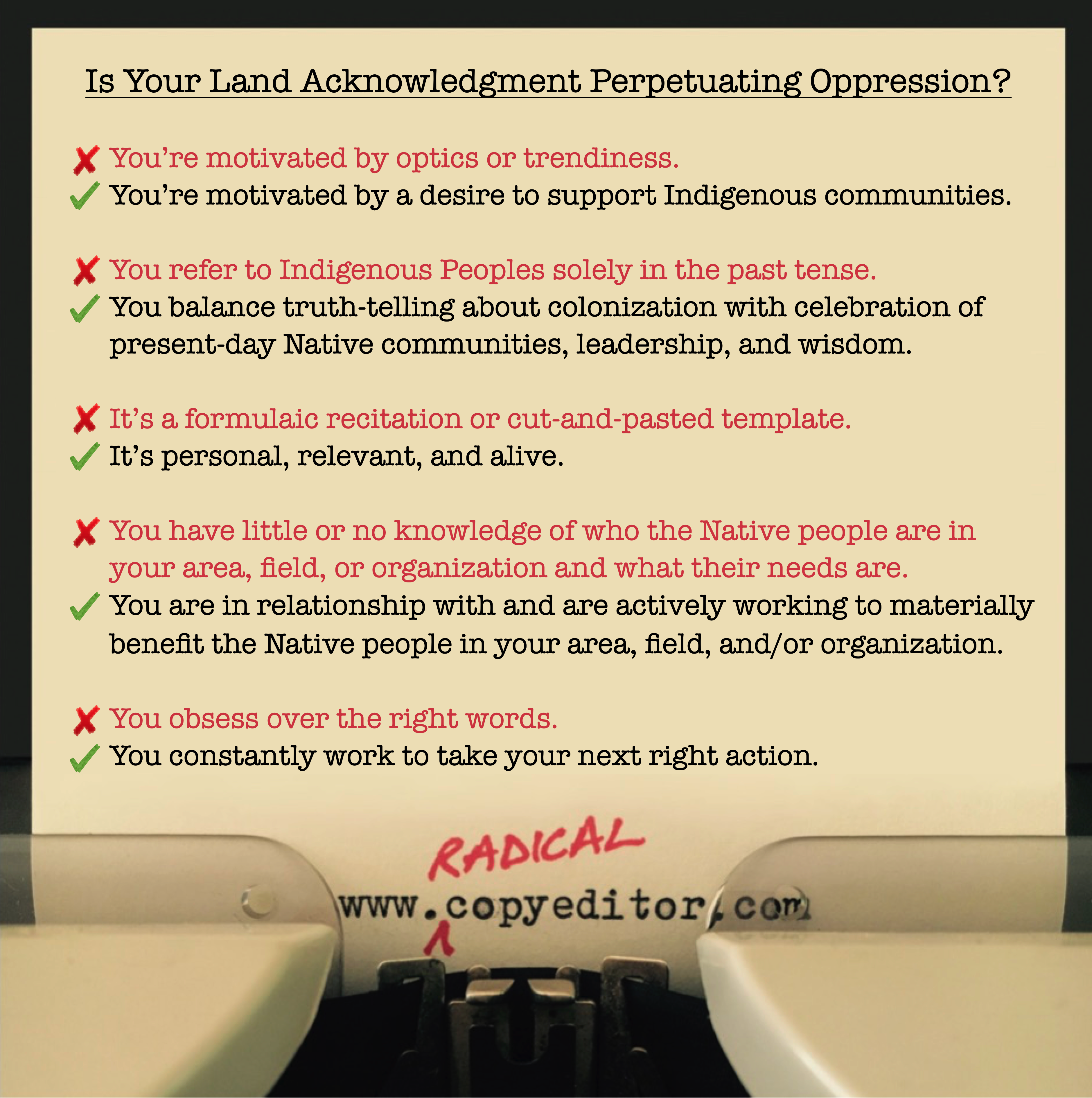 Is your land acknowledgment perpetuating oppression?